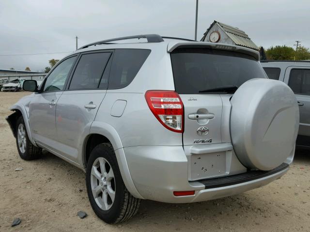 2T3DK4DV0BW058942 - 2011 TOYOTA RAV4 LIMIT SILVER photo 3