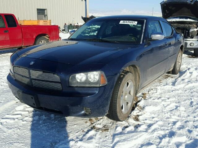 2B3KA43R46H491170 - 2006 DODGE CHARGER BLUE photo 2