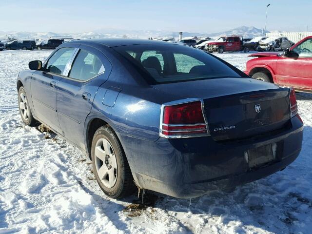 2B3KA43R46H491170 - 2006 DODGE CHARGER BLUE photo 3