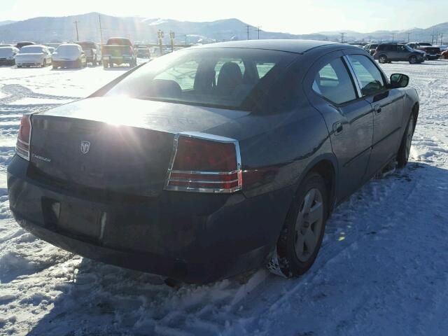 2B3KA43R46H491170 - 2006 DODGE CHARGER BLUE photo 4