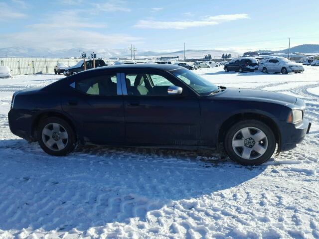 2B3KA43R46H491170 - 2006 DODGE CHARGER BLUE photo 9