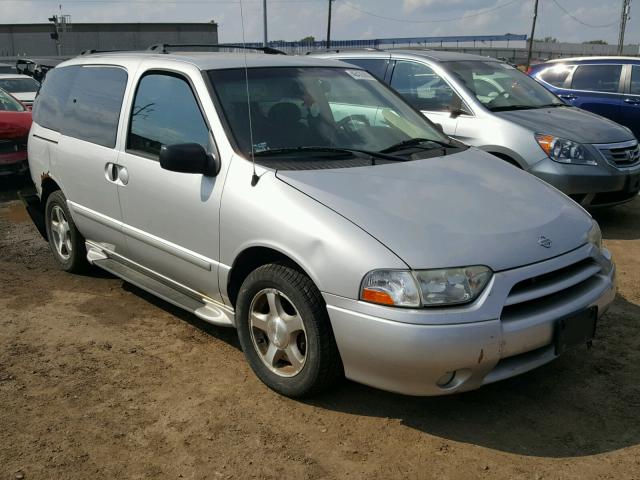 4N2ZN16T02D810527 - 2002 NISSAN QUEST SE SILVER photo 1