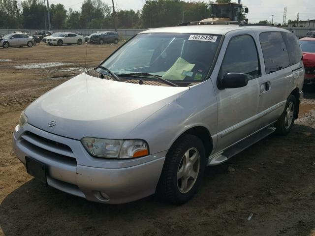 4N2ZN16T02D810527 - 2002 NISSAN QUEST SE SILVER photo 2