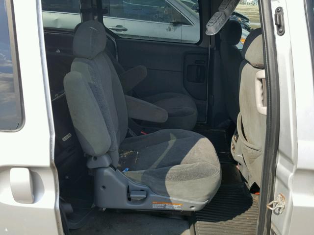 4N2ZN16T02D810527 - 2002 NISSAN QUEST SE SILVER photo 6