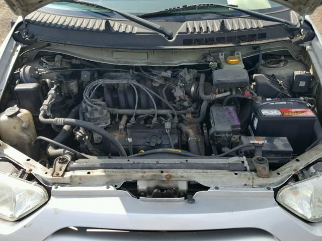 4N2ZN16T02D810527 - 2002 NISSAN QUEST SE SILVER photo 7