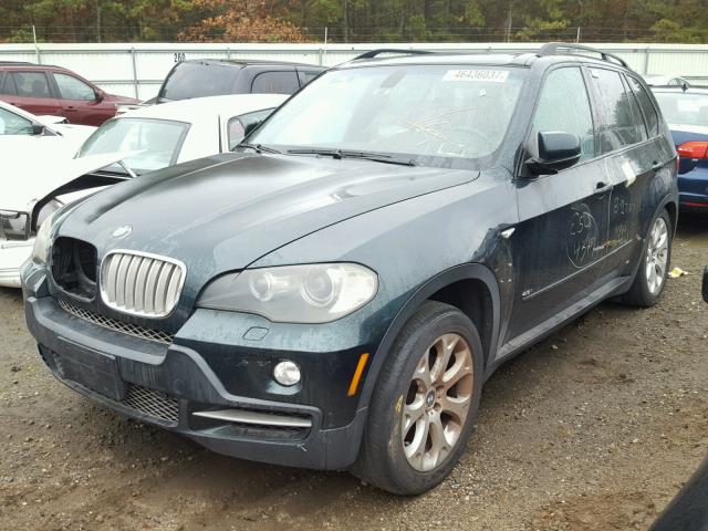 5UXFE83527LZ45136 - 2007 BMW X5 GREEN photo 2