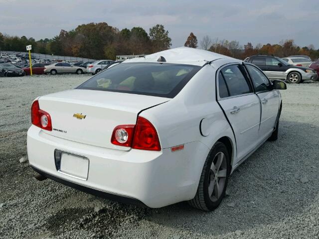 1G1ZC5EU4CF107098 - 2012 CHEVROLET MALIBU 1LT WHITE photo 4