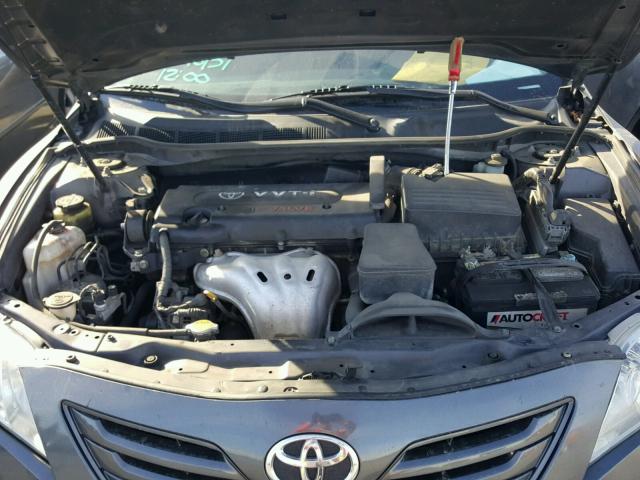 4T1BE46K39U881188 - 2009 TOYOTA CAMRY BASE GRAY photo 7