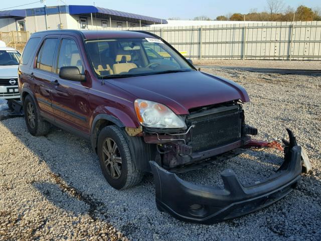 JHLRD685X5C010011 - 2005 HONDA CR-V MAROON photo 1