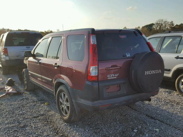 JHLRD685X5C010011 - 2005 HONDA CR-V MAROON photo 3