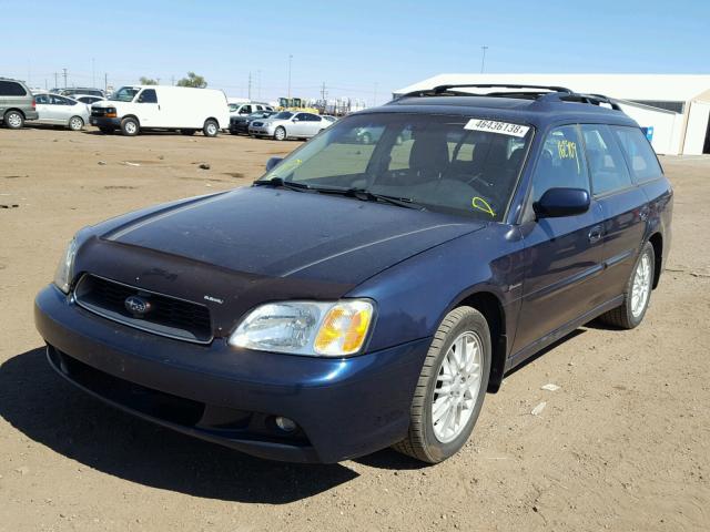 4S3BH625747300872 - 2004 SUBARU LEGACY L S BLUE photo 2