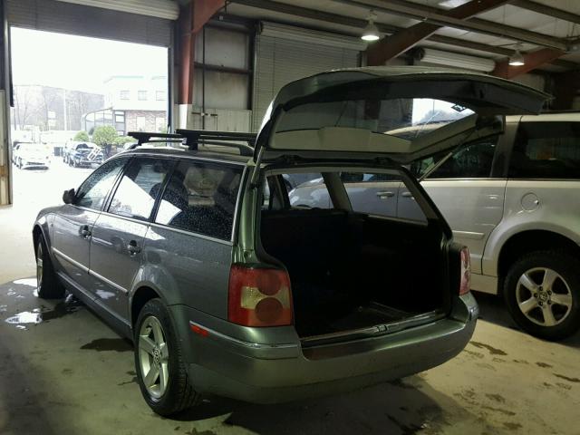 WVWWH63B74E063429 - 2004 VOLKSWAGEN PASSAT GLX GRAY photo 3