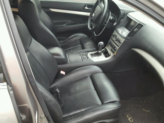 JNKBV61E88M220450 - 2008 INFINITI G35 SILVER photo 5