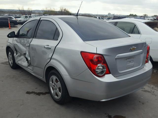 1G1JA5SH3D4157224 - 2013 CHEVROLET SONIC LS 银色 照片 3