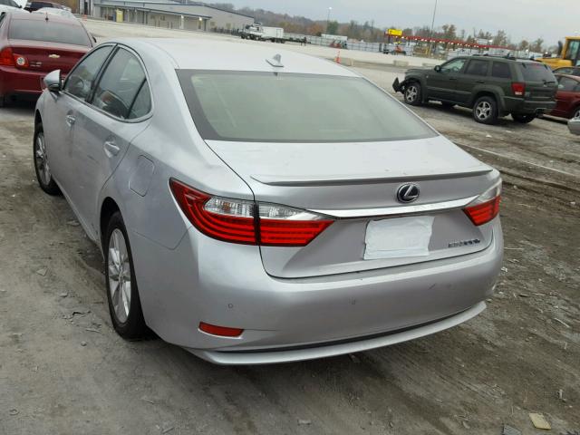 JTHBW1GGXD2007238 - 2013 LEXUS ES 300H SILVER photo 3