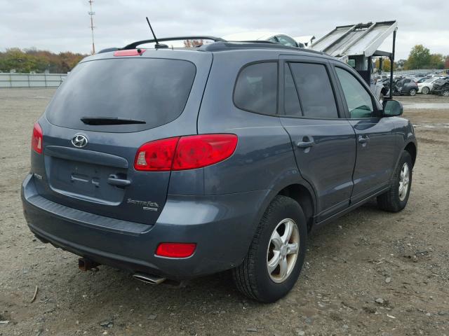 5NMSG73D17H107502 - 2007 HYUNDAI SANTA FE G BLUE photo 4