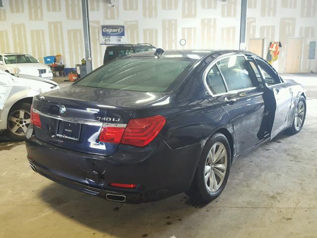 WBAKB4C5XBC574900 - 2011 BMW 740 LI BLUE photo 4