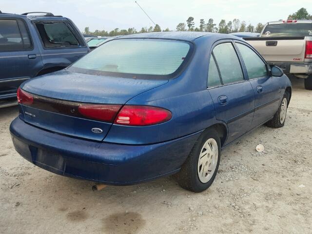 1FAFP10PXXW125285 - 1999 FORD ESCORT LX BLUE photo 4