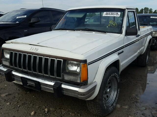 1J7FT36L6KL506094 - 1989 JEEP COMANCHE P WHITE photo 2