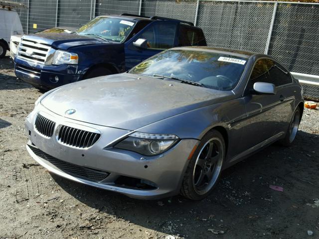 WBAEA53538CV90645 - 2008 BMW 650 I GRAY photo 2