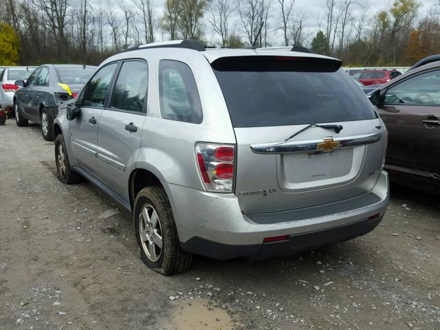 2CNDL23F986317942 - 2008 CHEVROLET EQUINOX LS SILVER photo 3