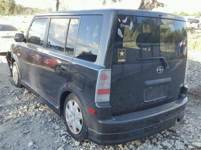 JTLKT324364070230 - 2006 TOYOTA SCION XB შავი ფოტო 3