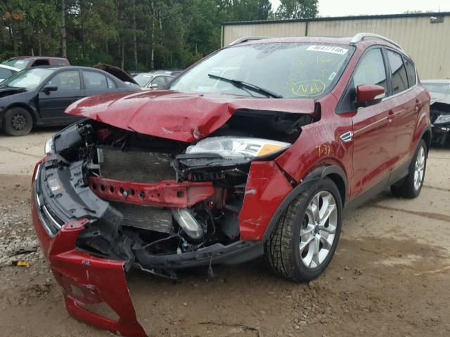 1FMCU9J95EUE12929 - 2014 FORD ESCAPE TIT RED photo 2