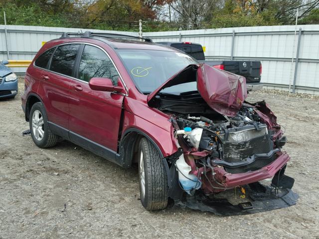 5J6RE4H70BL010444 - 2011 HONDA CR-V EXL BURGUNDY photo 1