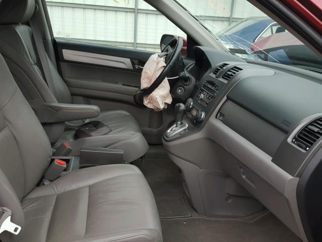 5J6RE4H70BL010444 - 2011 HONDA CR-V EXL BURGUNDY photo 5