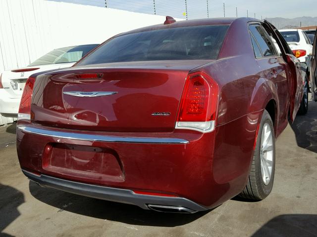 2C3CCAAG3FH830552 - 2015 CHRYSLER 300 LIMITE RED photo 4