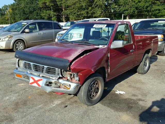 1N6SD11SXRC373607 - 1994 NISSAN TRUCK BASE MAROON photo 2