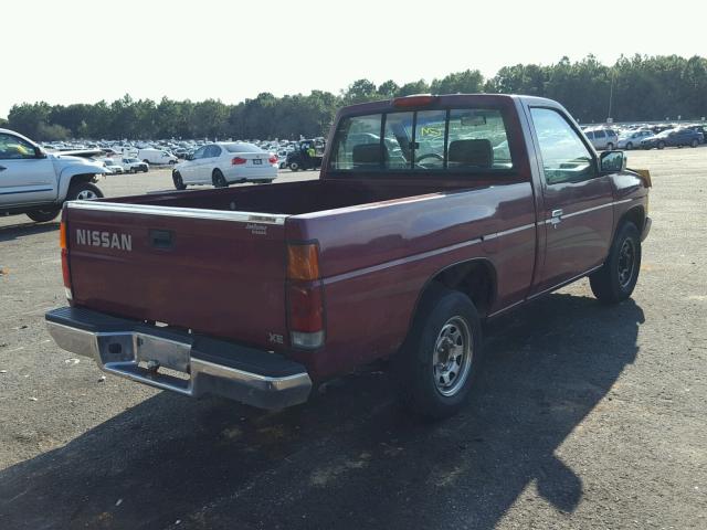 1N6SD11SXRC373607 - 1994 NISSAN TRUCK BASE MAROON photo 4