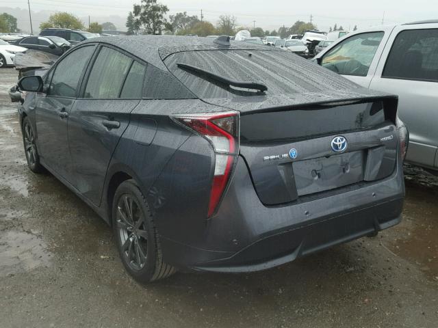 JTDKARFU9G3008658 - 2016 TOYOTA PRIUS GRAY photo 3