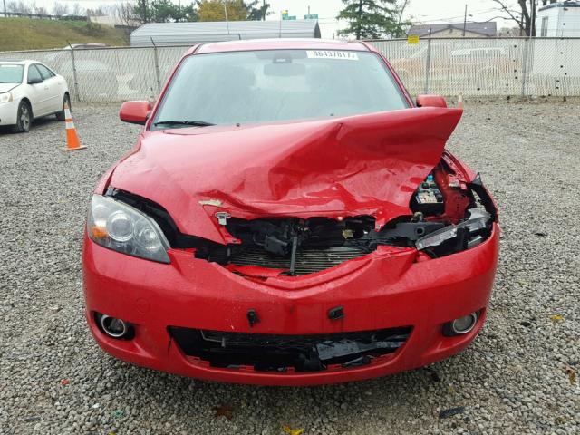 JM1BK343161507338 - 2006 MAZDA 3 HATCHBAC RED photo 9