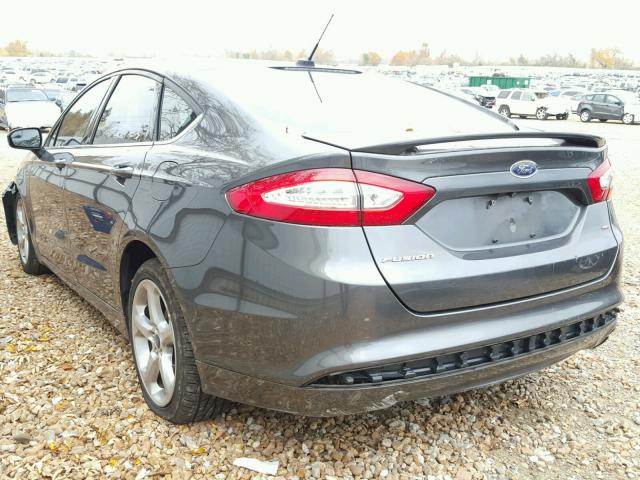 3FA6P0H77FR304951 - 2015 FORD FUSION GRAY photo 3