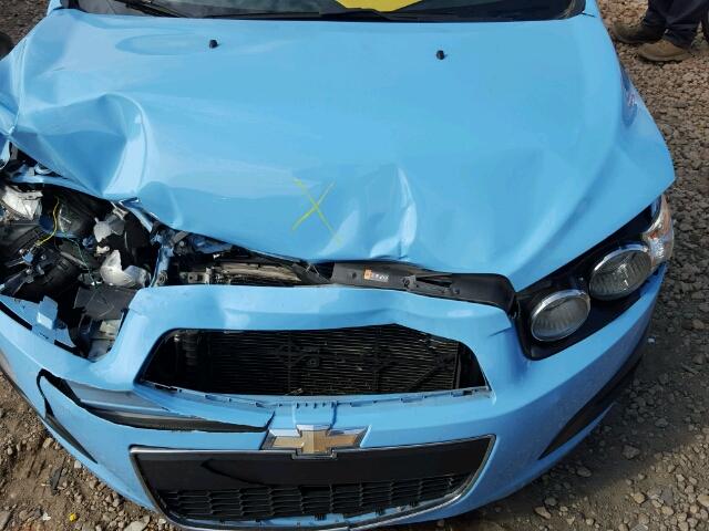 1G1JC5SH7E4183367 - 2014 CHEVROLET SONIC LT BLUE photo 7