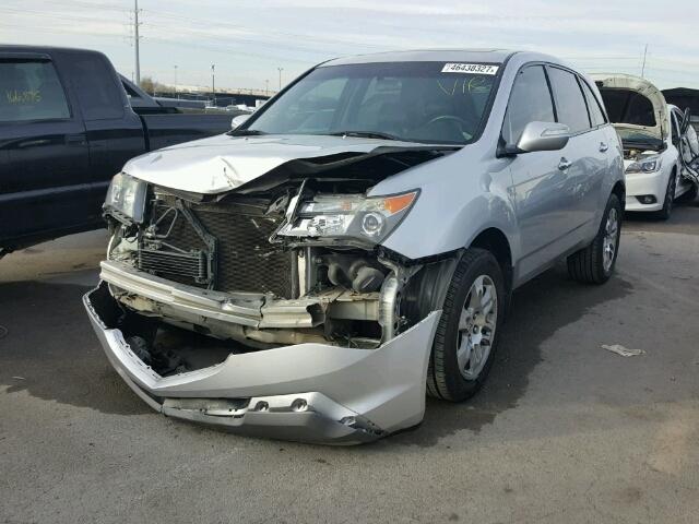 2HNYD28347H552926 - 2007 ACURA MDX TECHNO SILVER photo 2