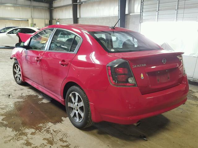 3N1AB6AP0CL708482 - 2012 NISSAN SENTRA 2.0 RED photo 3