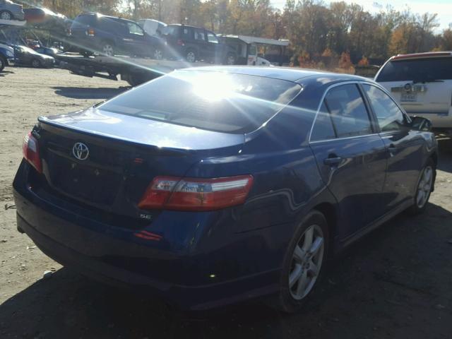 4T1BE46K99U357513 - 2009 TOYOTA CAMRY BASE BLUE photo 4