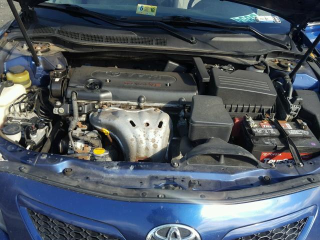 4T1BE46K99U357513 - 2009 TOYOTA CAMRY BASE BLUE photo 7