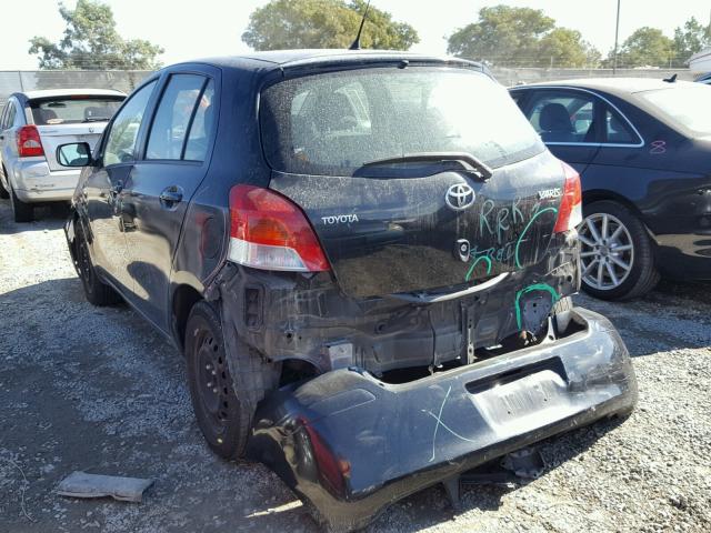 JTDKT903695231578 - 2009 TOYOTA YARIS BLACK photo 3