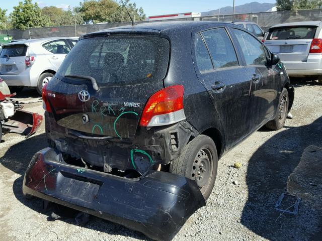 JTDKT903695231578 - 2009 TOYOTA YARIS BLACK photo 4