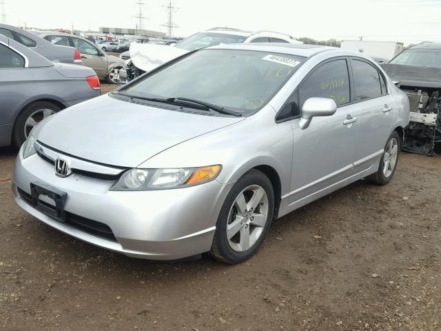 1HGFA16807L008281 - 2007 HONDA CIVIC EX SILVER photo 2