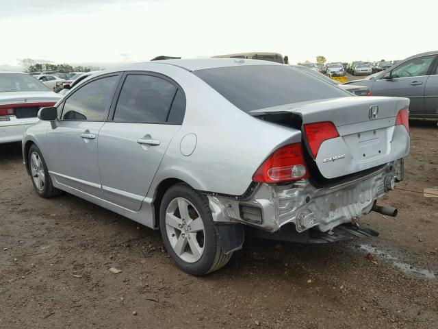 1HGFA16807L008281 - 2007 HONDA CIVIC EX SILVER photo 3