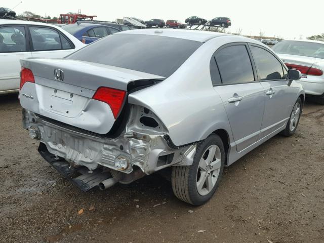 1HGFA16807L008281 - 2007 HONDA CIVIC EX SILVER photo 4