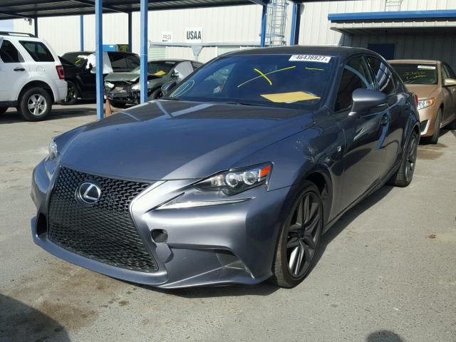 JTHBF1D28E5033748 - 2014 LEXUS IS 250 GRAY photo 2