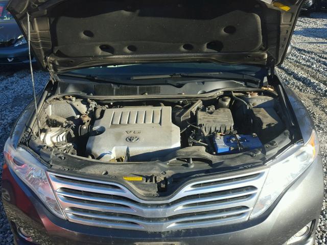 4T3BK3BBXAU042885 - 2010 TOYOTA VENZA BASE SILVER photo 7