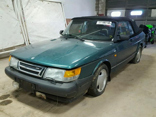 YS3AL75L6N7000910 - 1992 SAAB 900 GREEN photo 2