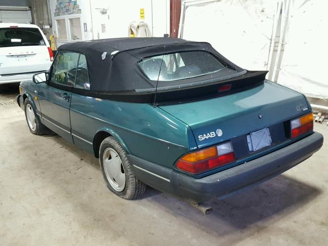 YS3AL75L6N7000910 - 1992 SAAB 900 GREEN photo 3