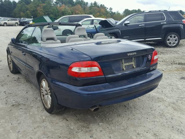 YV1NC62D74J047150 - 2004 VOLVO C70 HPT BLUE photo 3